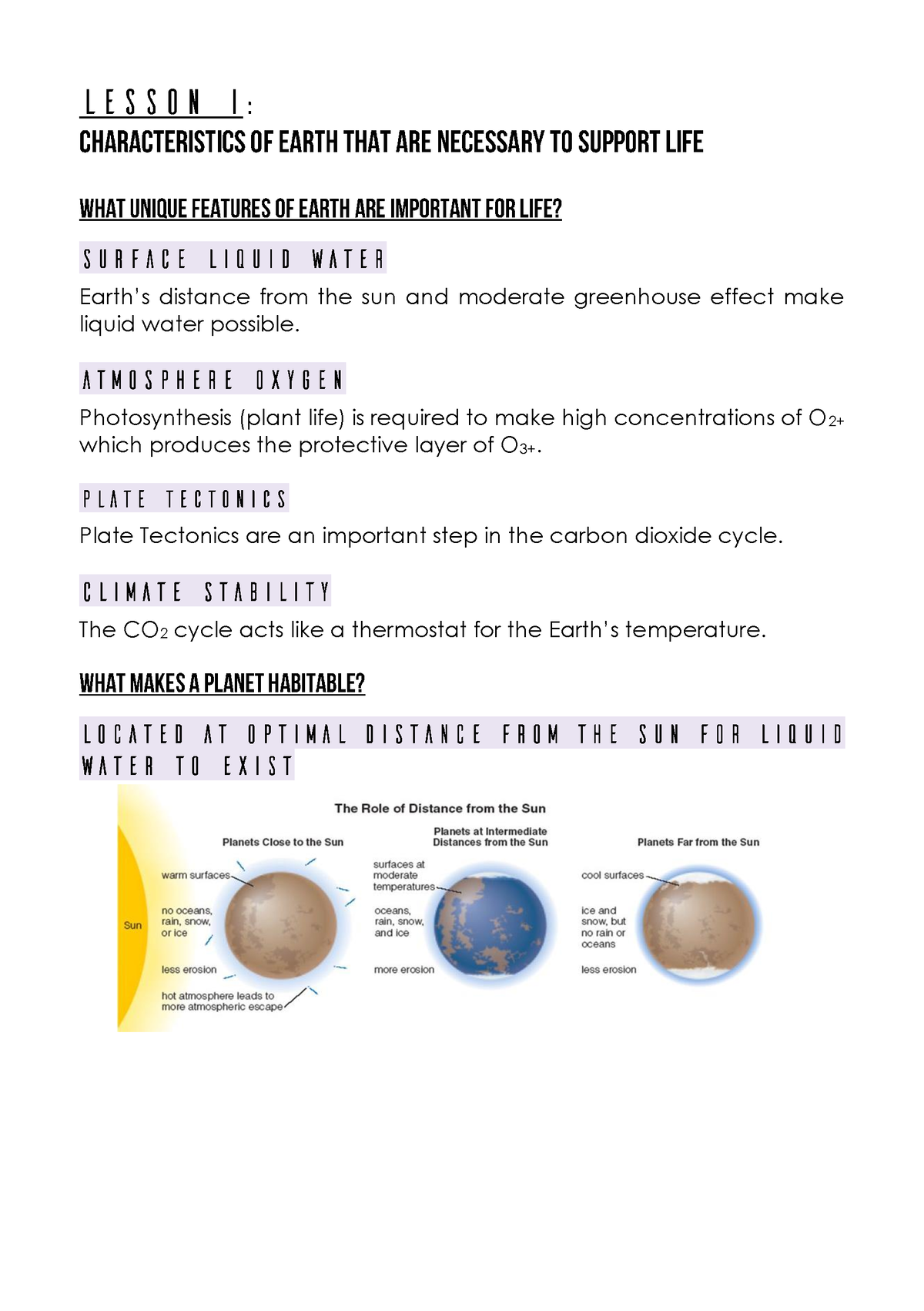 characteristics of earth essay