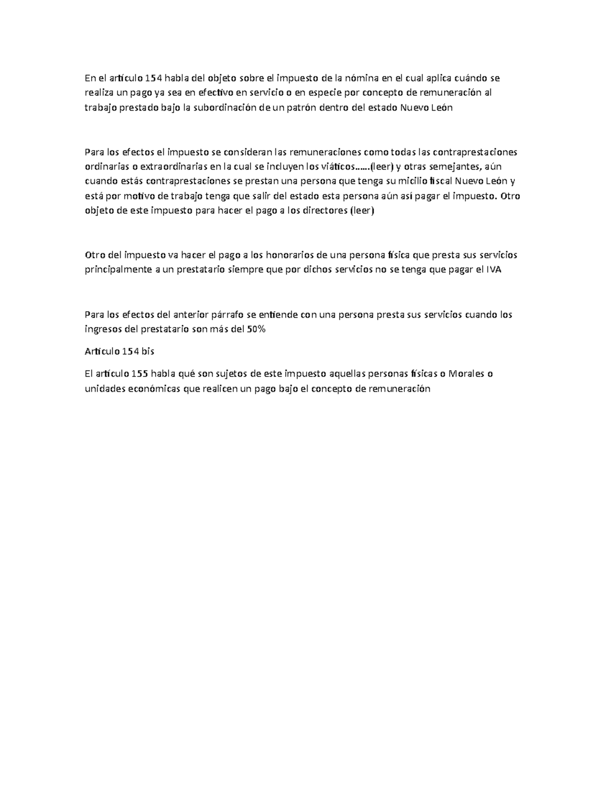 Presentacion lo que hay que decir - En el artículo 154 habla del objeto ...