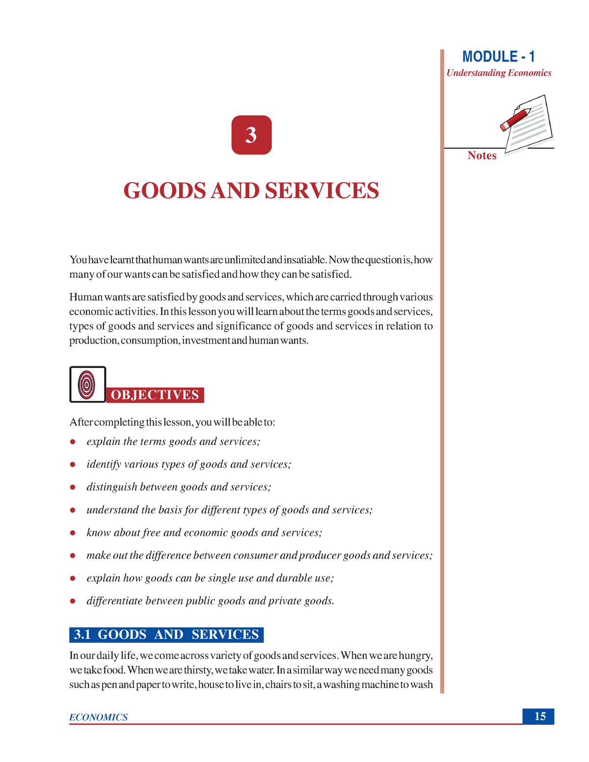 Goods And Services Mcqs And Questions - Goods And Services Notes MODULE ...