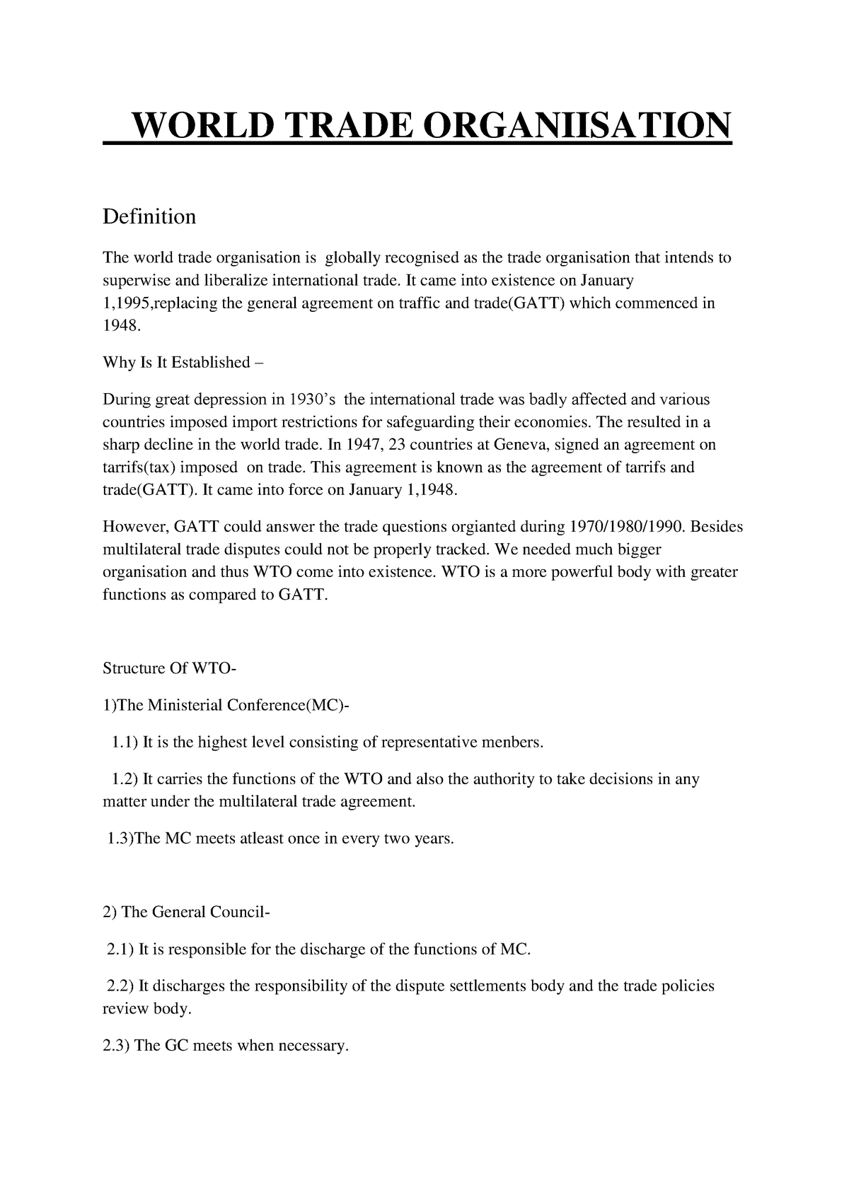 world-trade-organiisation-world-trade-organiisation-definition-the