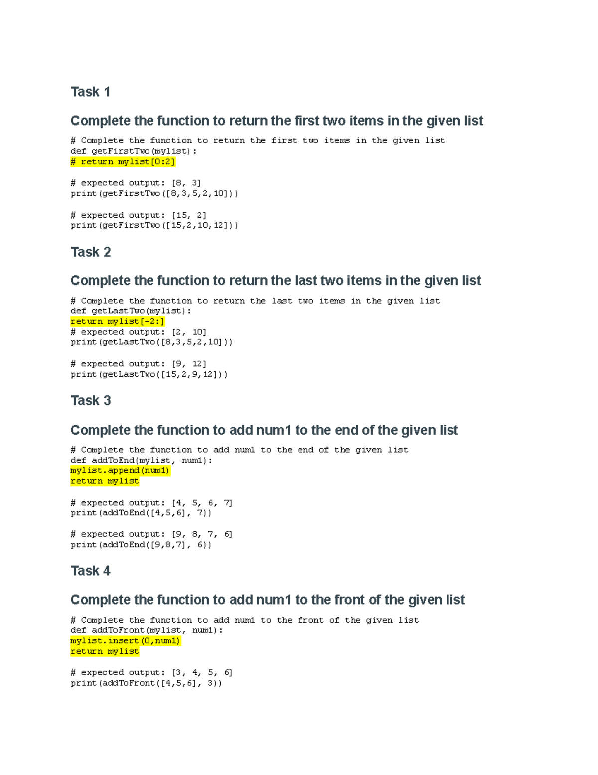 Py Ch 9 Tasks - Python Programs - Task 1 Complete the function to ...
