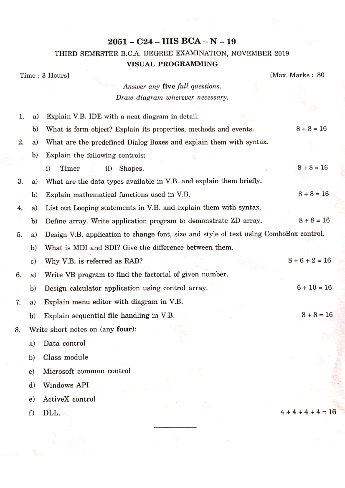 November 2019 Question Paper - Visual Basic - Scanned by CamScanner ...