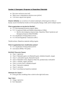 Final Review- HAN 472 - HAN 472 Final Review Nuclear/Radiological ...