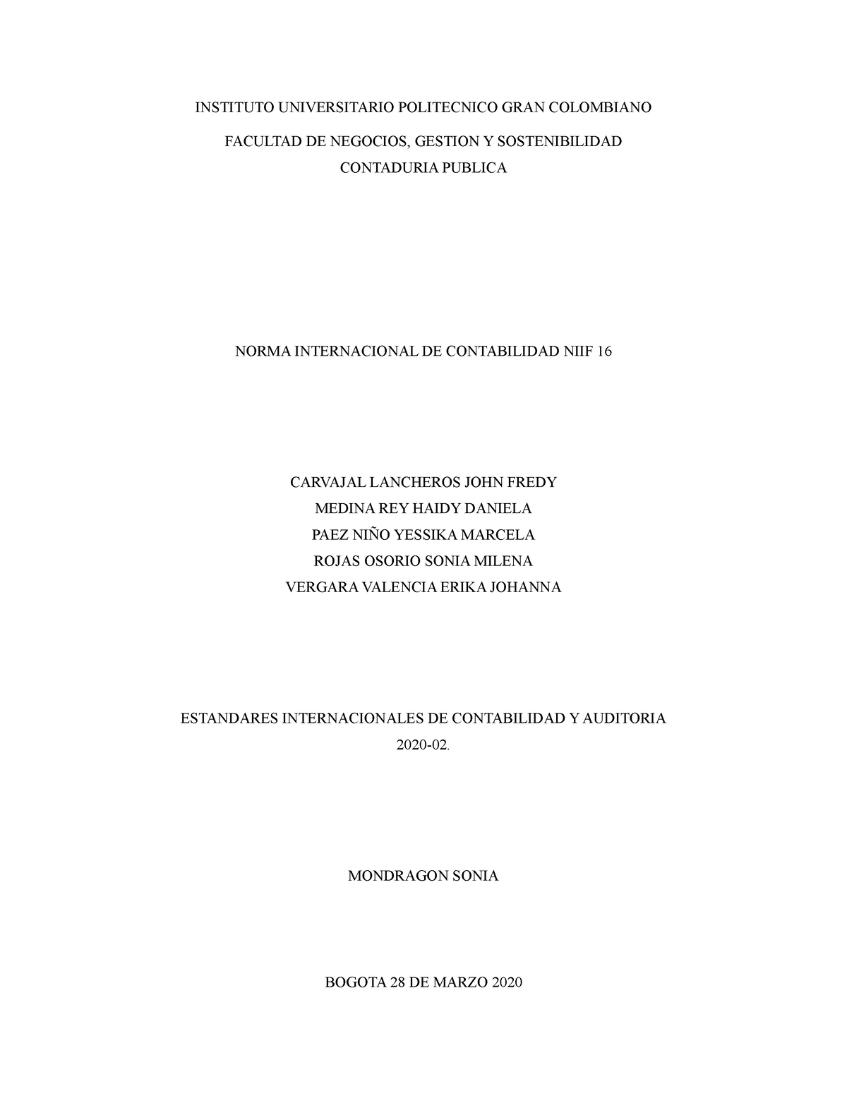 2. Entrega Capitulo 2 final - INSTITUTO UNIVERSITARIO POLITECNICO GRAN ...