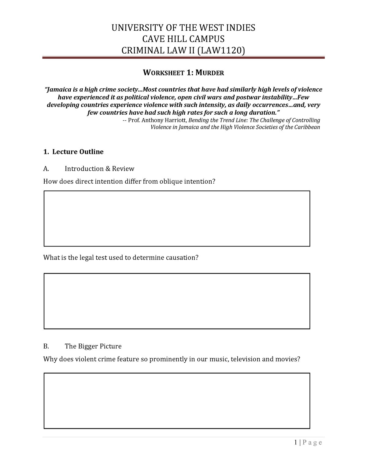 Civil And Criminal Law Worksheet Answers