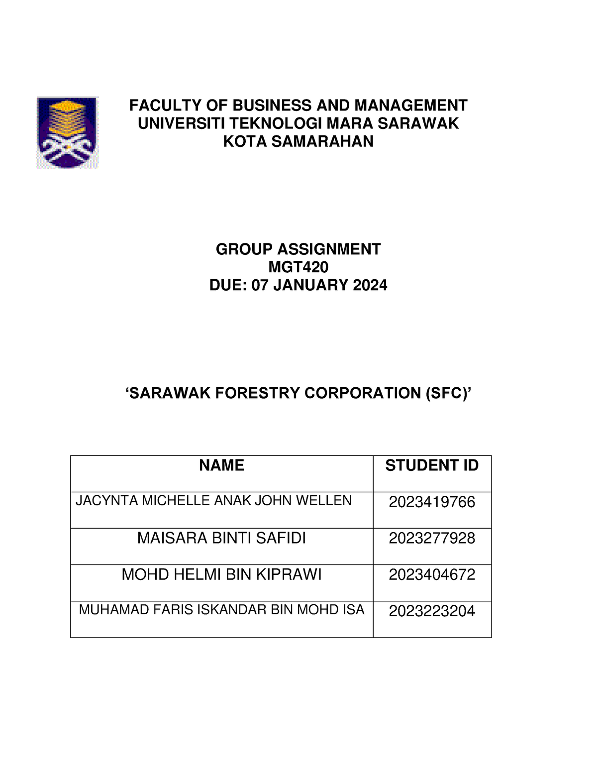 mkt420 group assignment 2