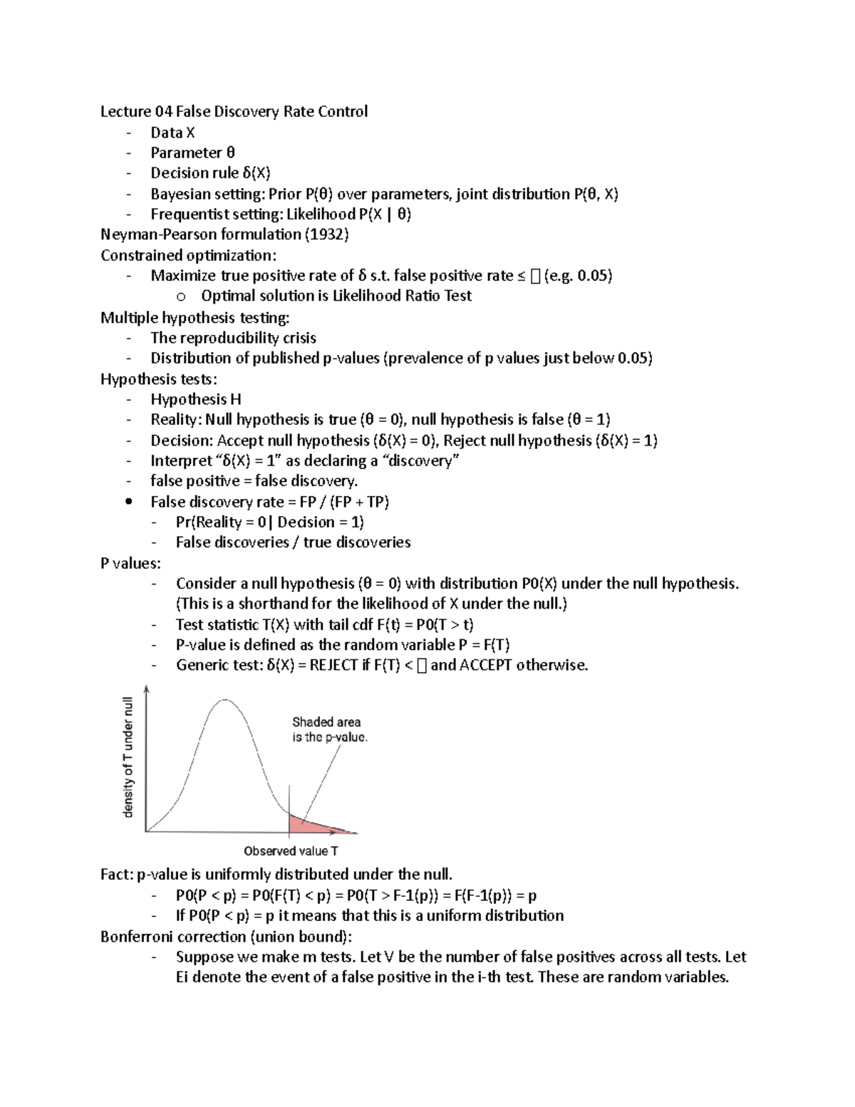 lecture-04-false-discovery-rate-control-lecture-04-false-discovery