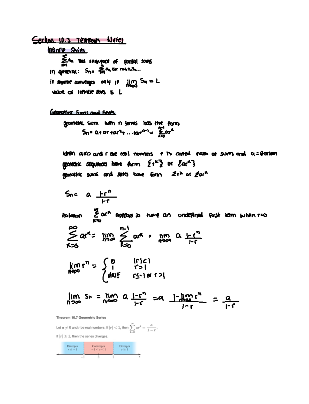 Section 10 - Notes for calc 2 every week each topic on videos and ...