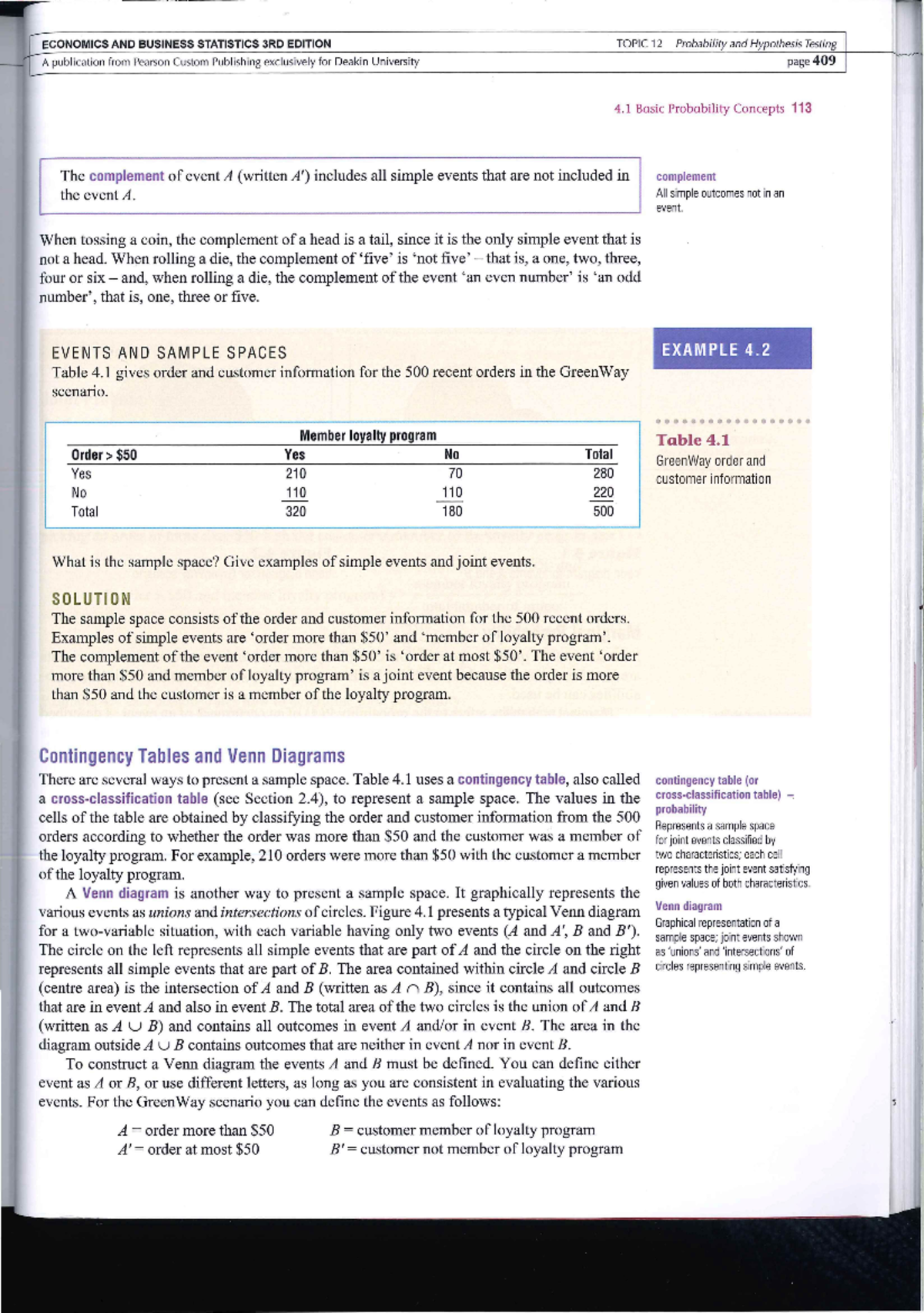 Lecture Notes, Lectures 1-9 - ECONOMICS AND BUSINESS STATISTICS 3RD ...