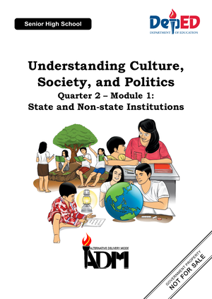 UCSP Q1 Mod1 - Module 1 - Understanding Culture, Society And Politics ...