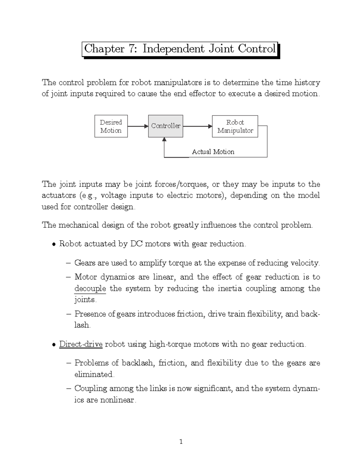 Joint Control Examples