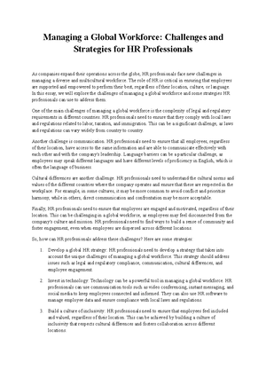 HR in the Time of Covid - HR in the Time of COVID-19: Adapting to New ...