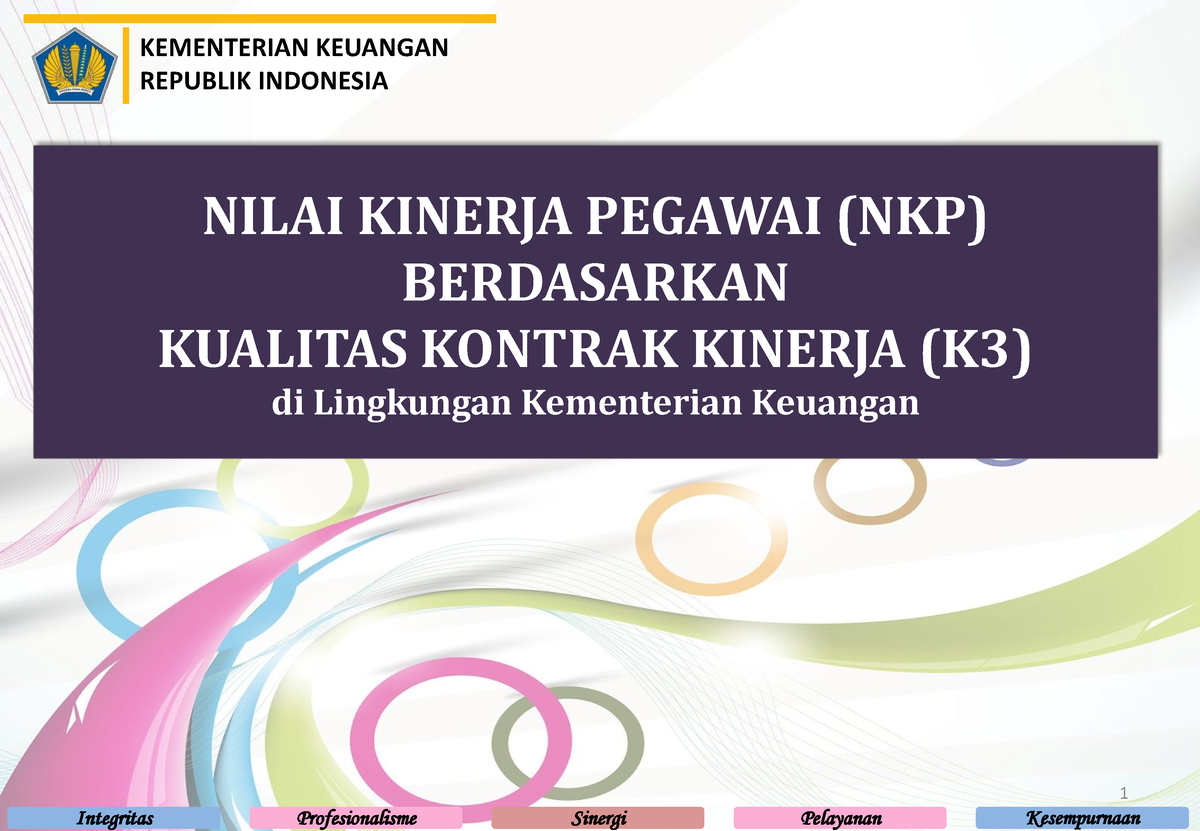 Kualitas Kinerja K3 - KEMENTERIAN KEUANGAN REPUBLIK INDONESIA ...