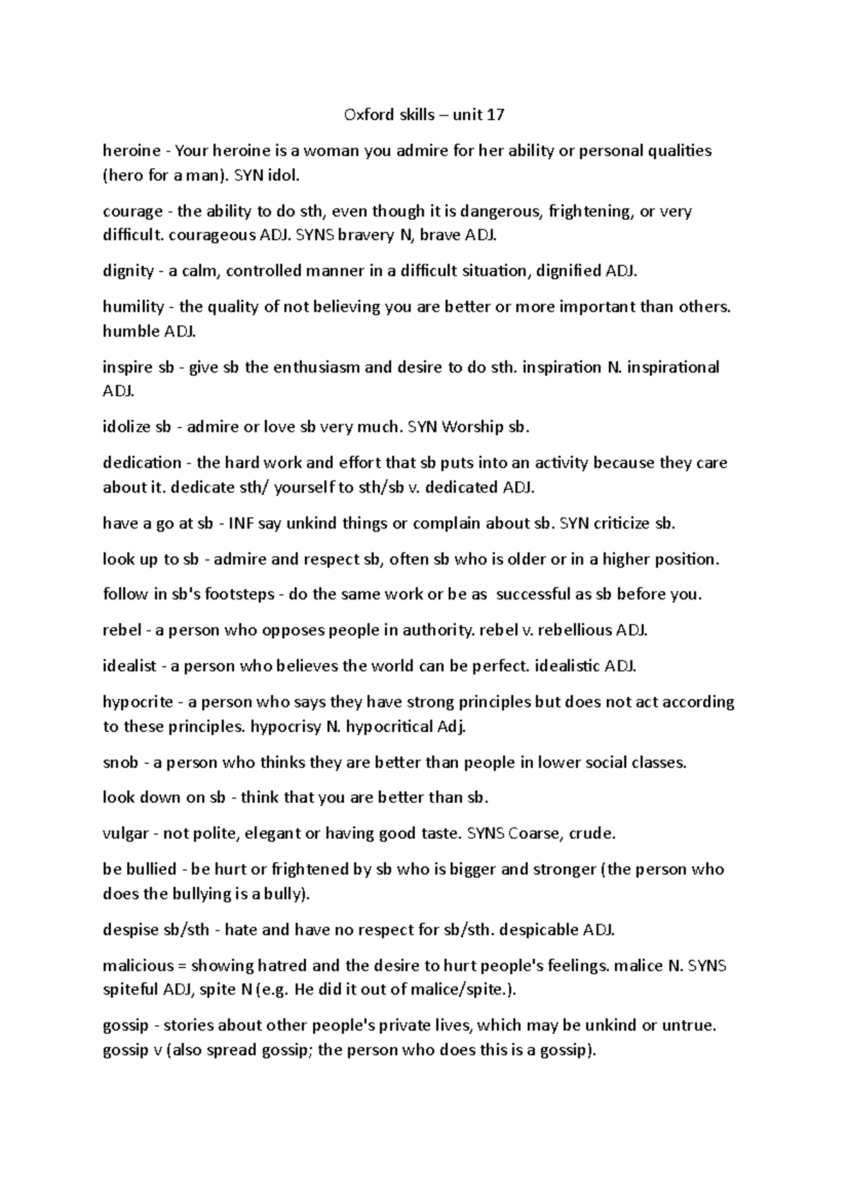Oxford skills unit 17 prosta avtvirte Oxford skills unit 17
