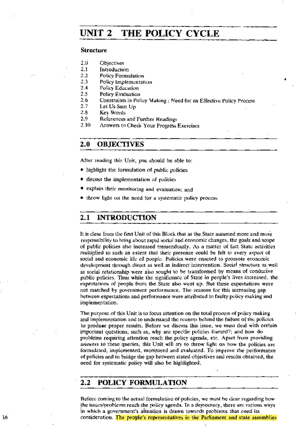 9-10 Policy Formulation, Policy Implementation , Constraints IN Policy ...