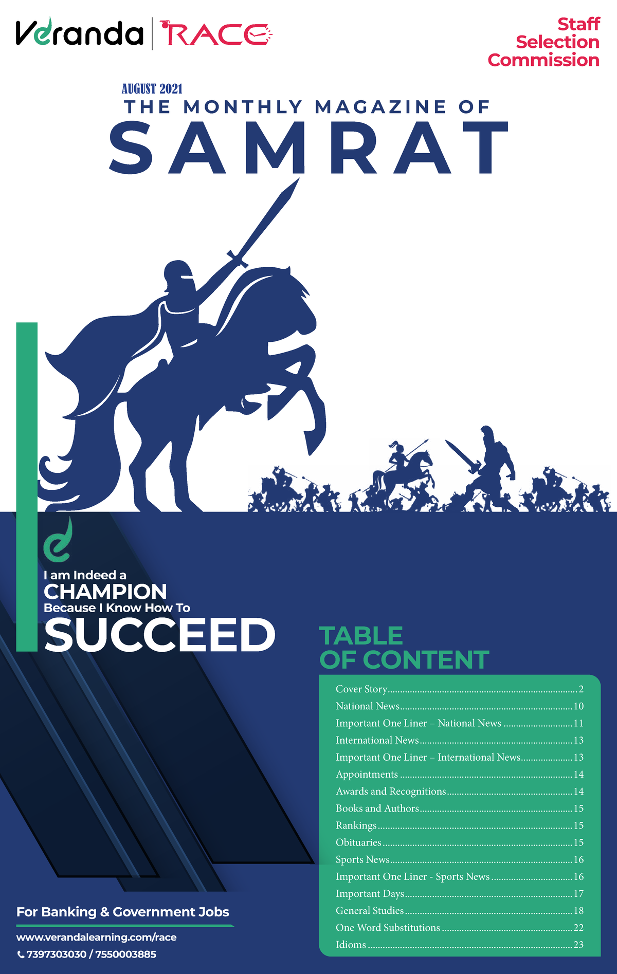 SSC Samrat Magazine August 2021 - THE MONTHLY MAGAZINE OF OF CONTENT ...