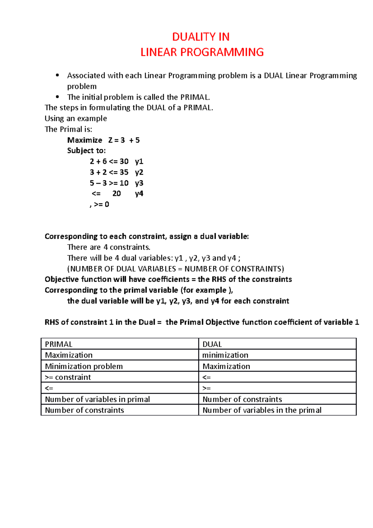 lp-dual-and-sensitvity-lecture-notes-duality-in-linear-programming