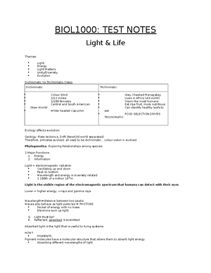 BIOL1000 Lab Assign 2 - BIOL1000 Laboratory Assignment 2 BIOL 1000 ...