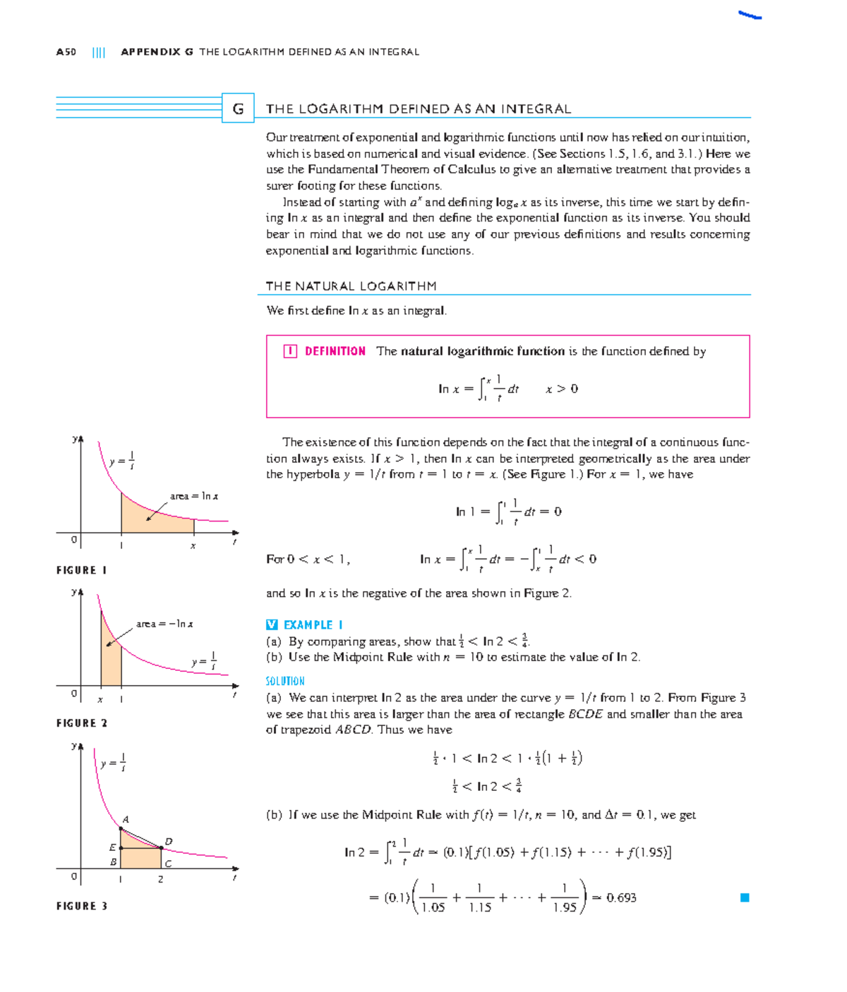Math ch-G - math work - ####### THE LOGARITHM DEFINED AS AN INTEGRAL ...