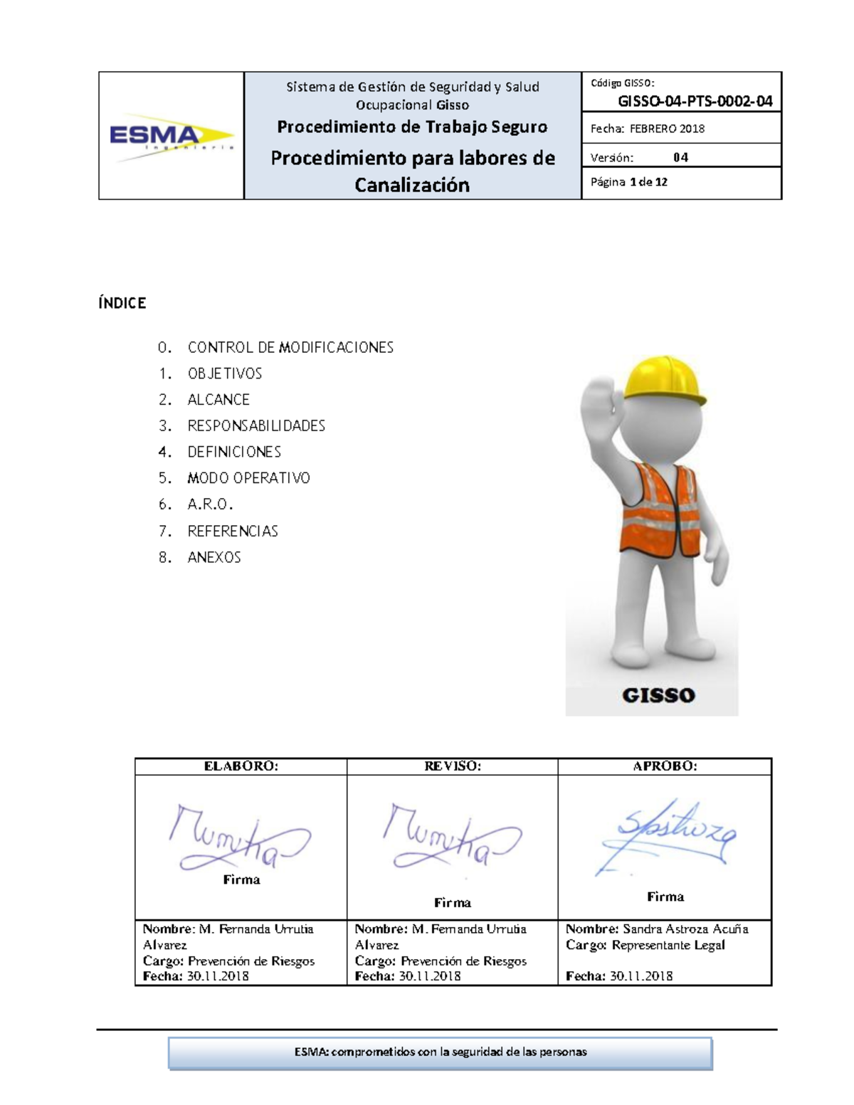 Gisso-04-PTS-0002-04 Procedimiento PARA Labores DE Canalizacion ...