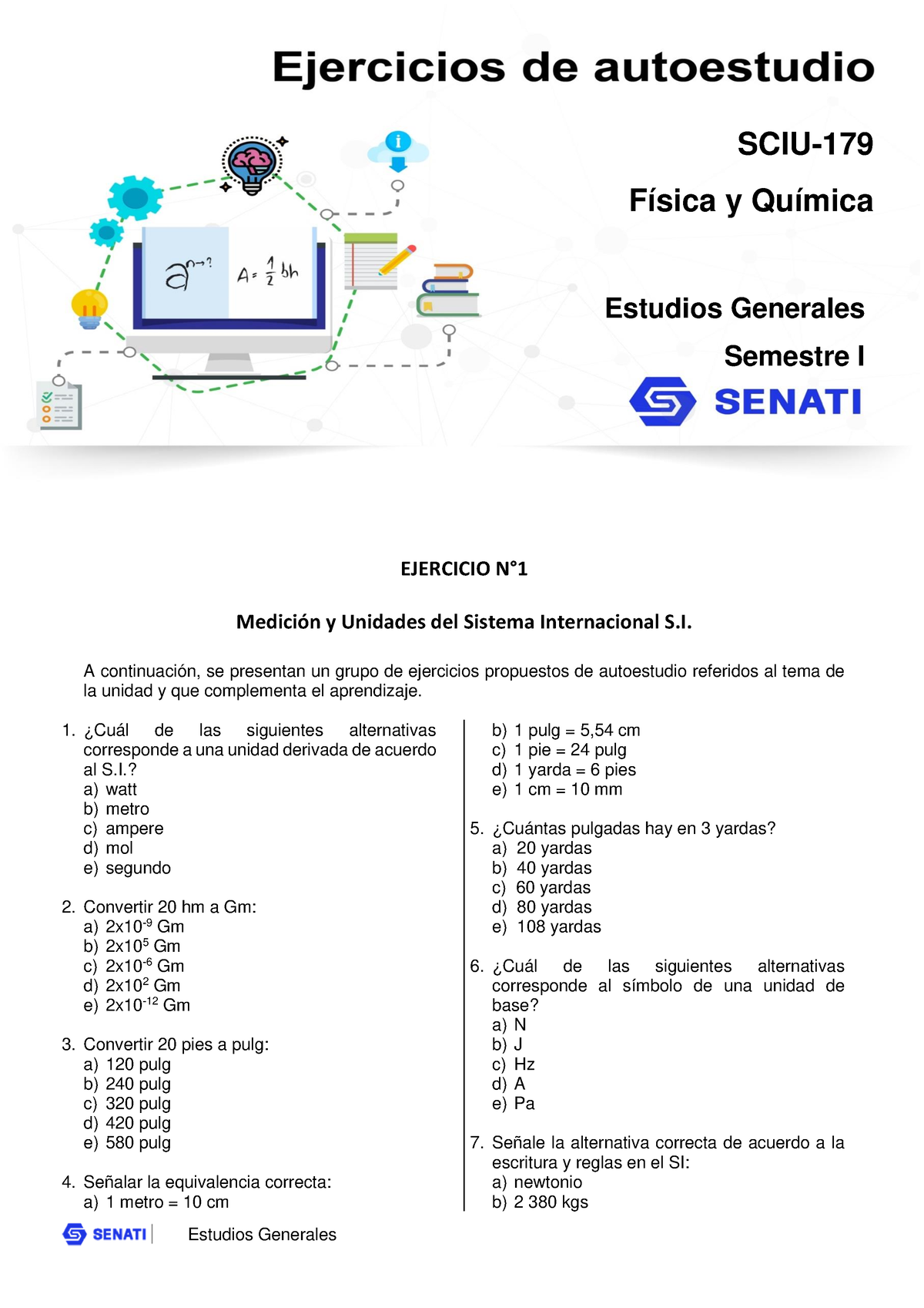 SCIU-179 Ejercicios U001 - Física Y Química Estudios Generales ...