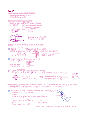 Chapter 12 and 13 Summary Sheet - Calculus 3 Concepts- Ch 12 and 13 ...