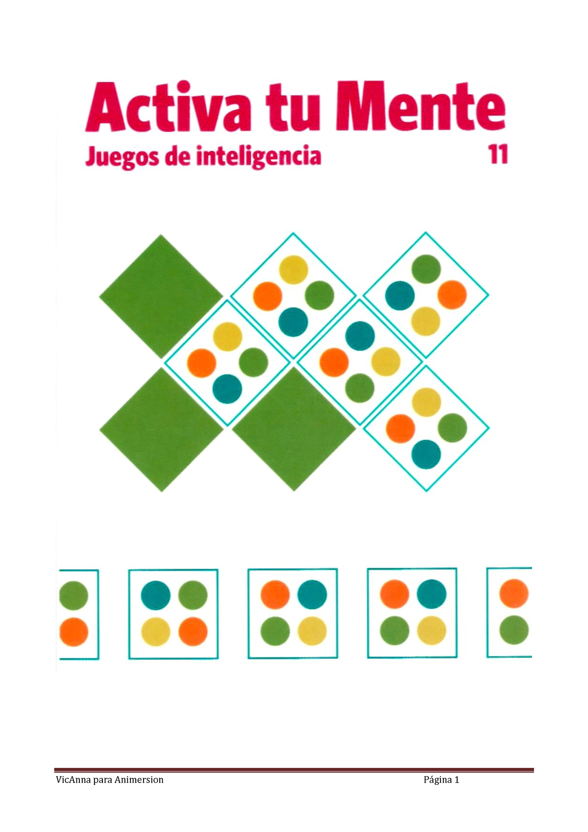 Activa Tu Mente 11 Juegos De Inteligencia Activa Tu Mente ¿qué Es Activa Tu Mente Activa Tu 5708