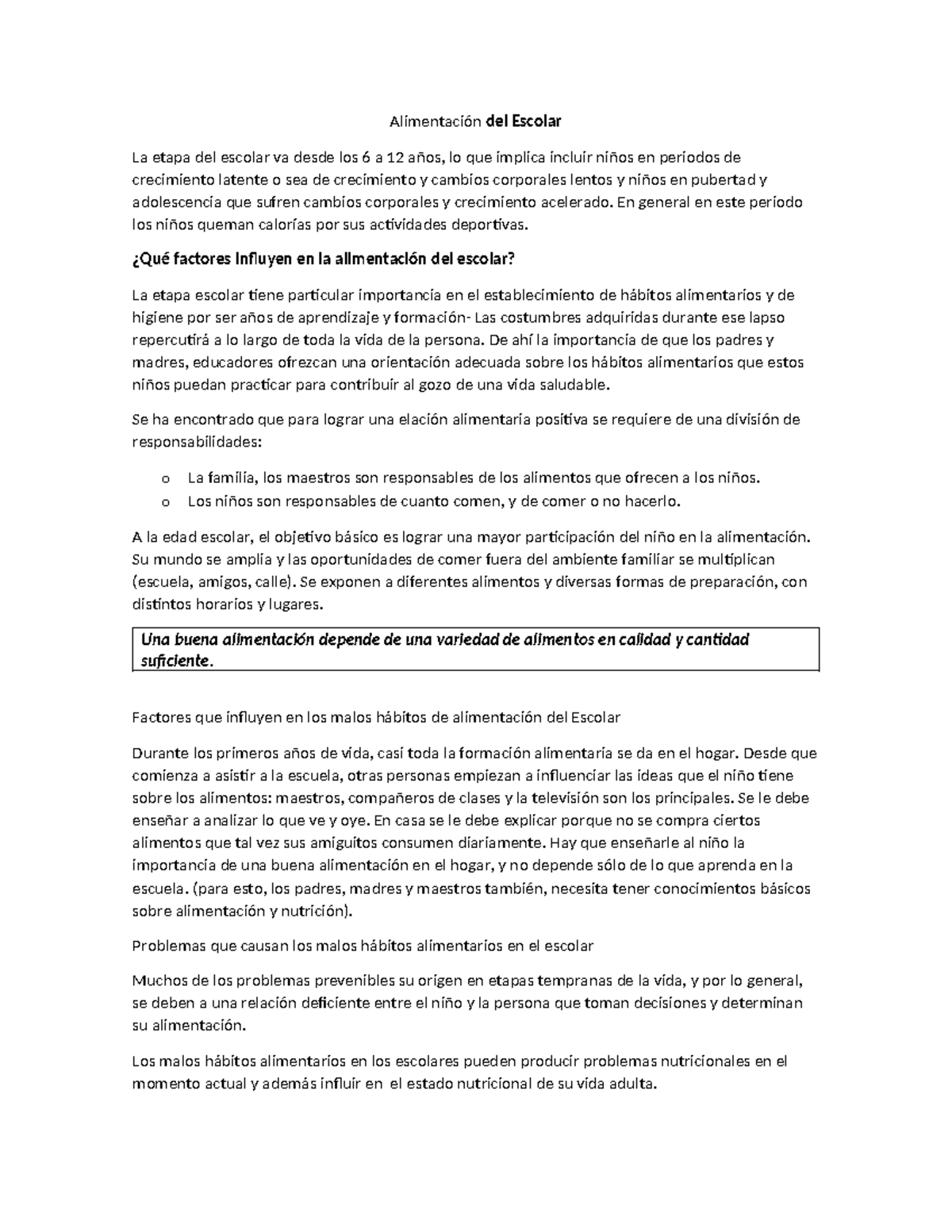 Alimentaci Ã³n Del Escolar 2021 - Alimentación Del Escolar La Etapa Del ...