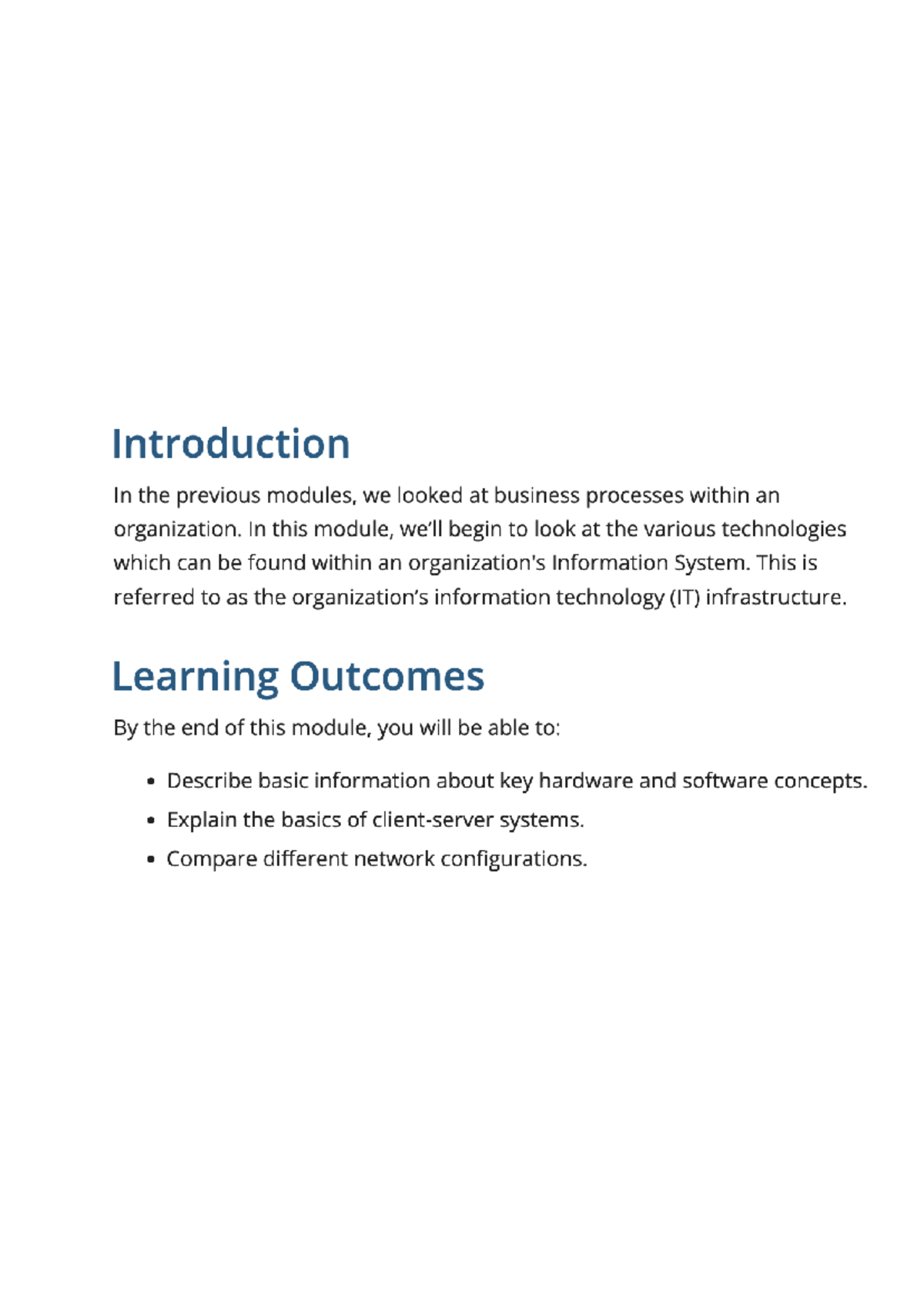Module 3 - modlue 3 - Introduction In the previous modules, we looked ...