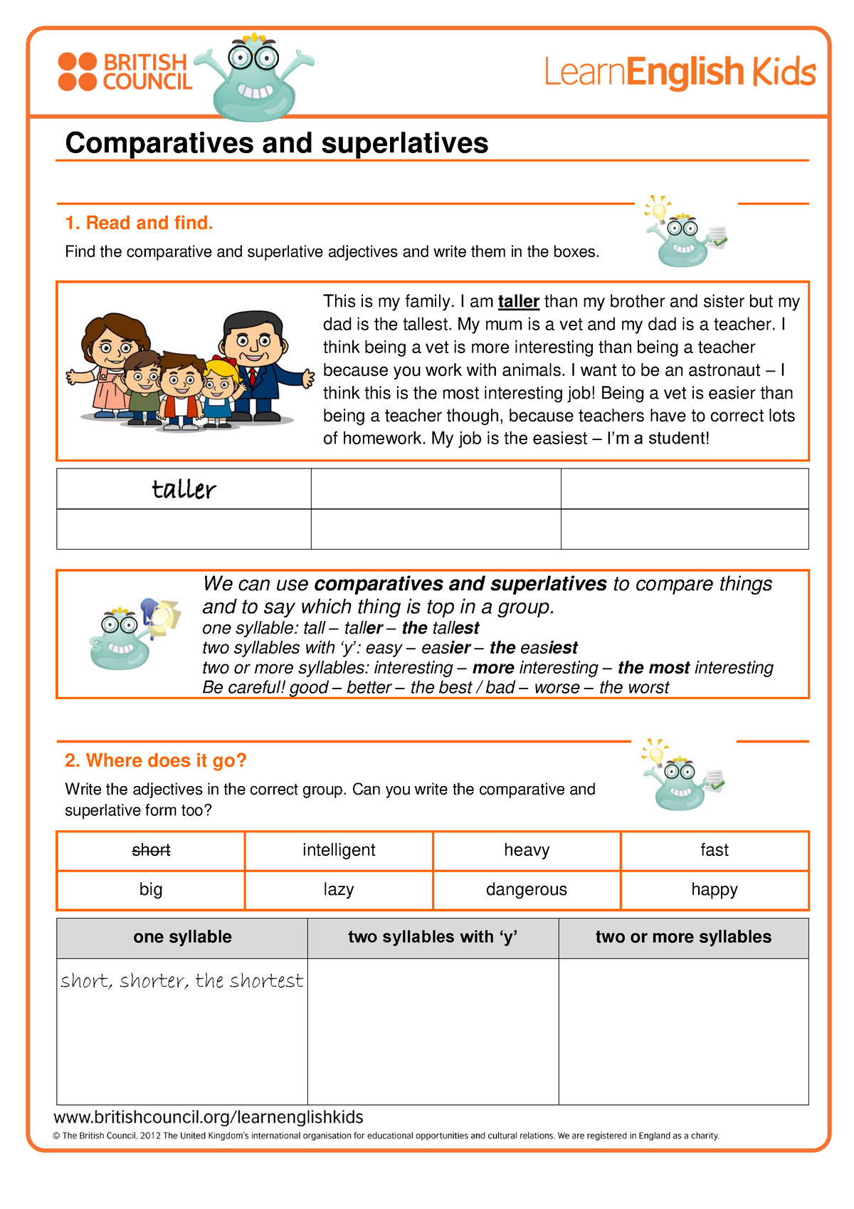 Sauer Comparative And Superlative Deutsch