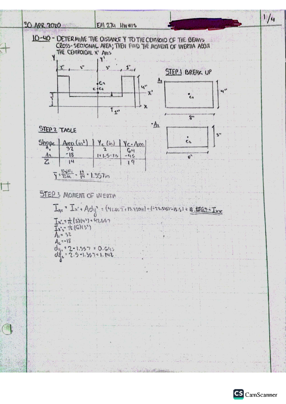 engineering statics homework