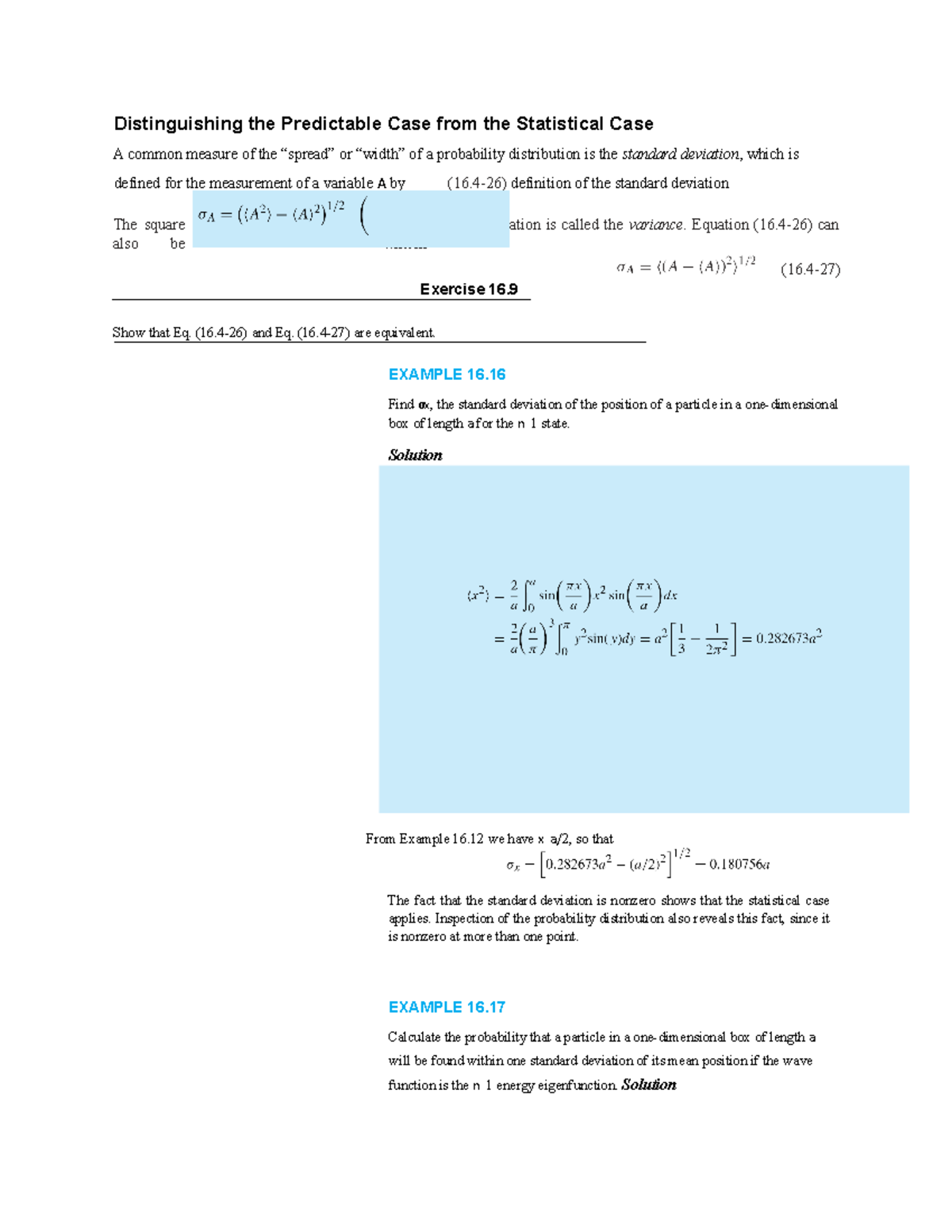 Distinguishing the Predictable Case from the Statistical Case ...