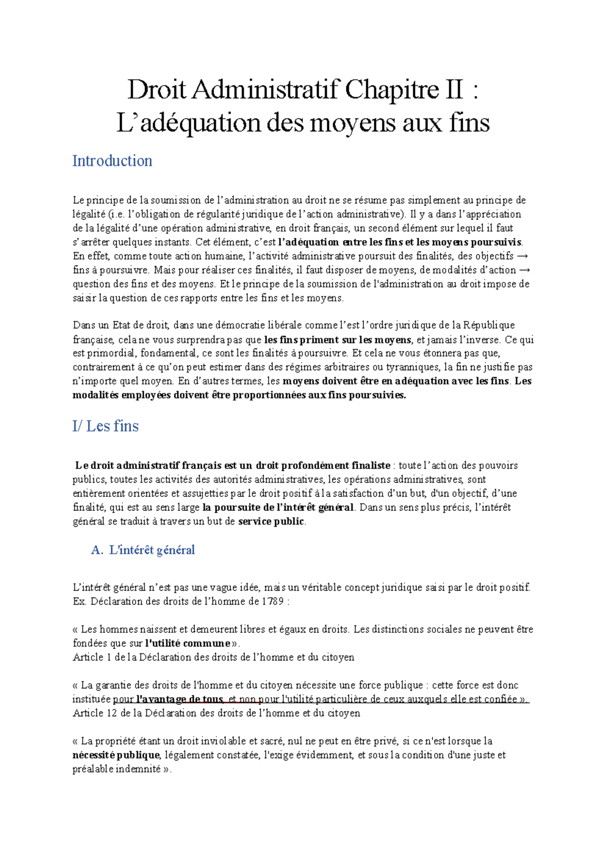 Semaine 2 - Droit Administratif - Droit Administratif Chapitre II : L ...