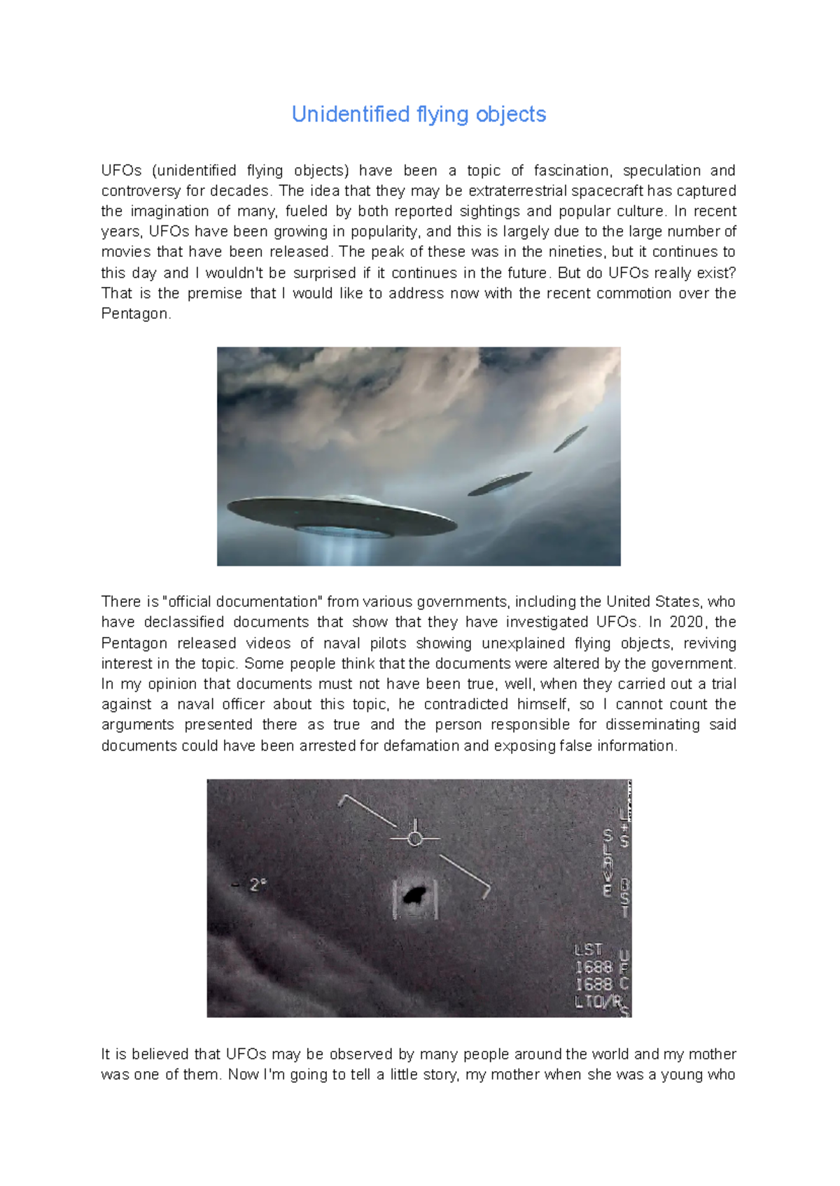 Ufos - ufos - Unidentified flying objects UFOs (unidentified flying ...