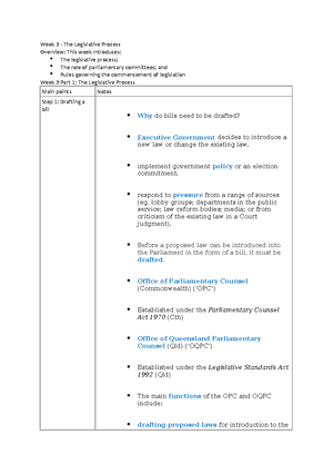 Legal Notes - x LEGAL STUDIES NOTES UNIT 3 AOS 1 Table of contents ...