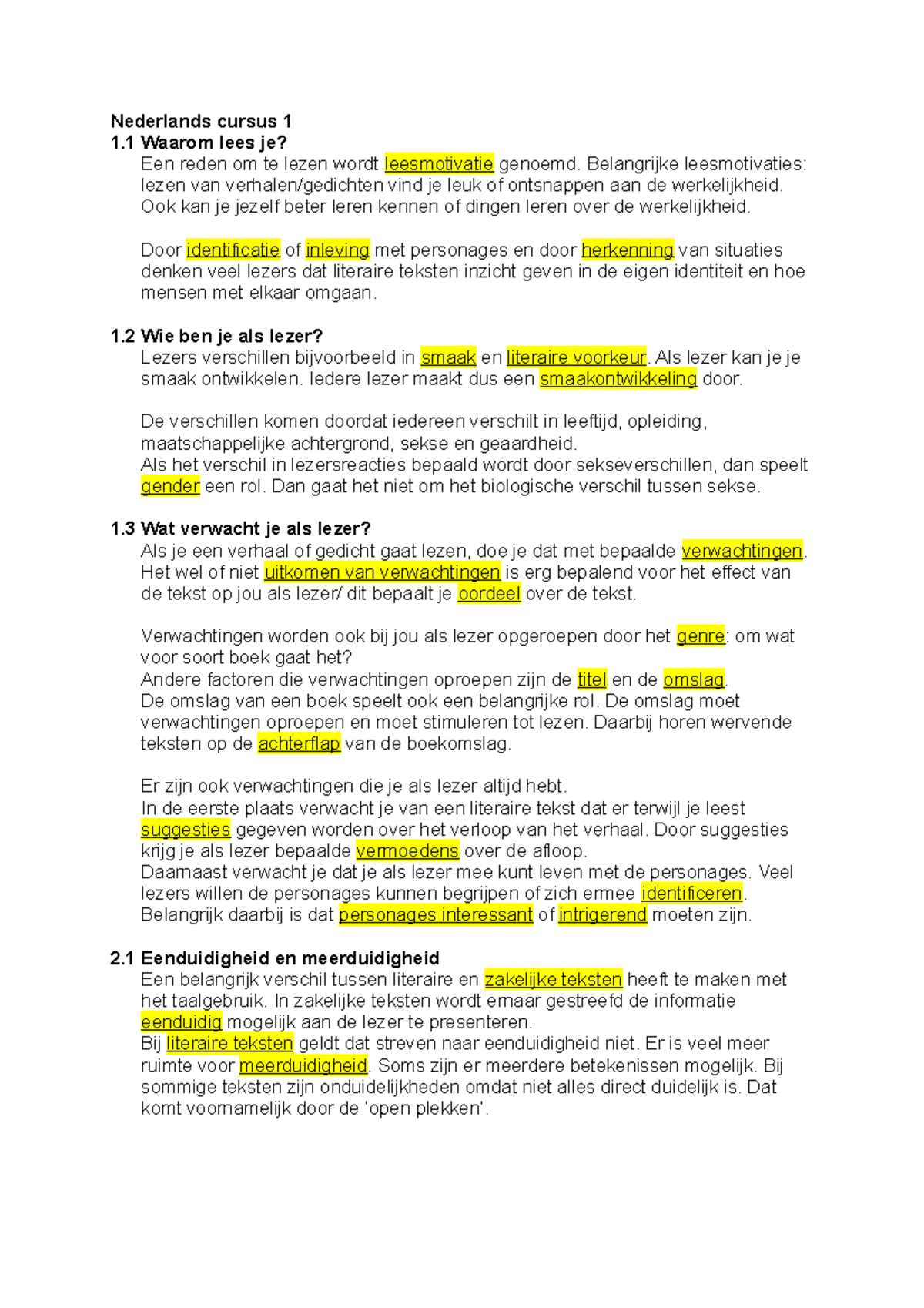 Nederlands Cursus 1 - 1e Druk - Op Niveau Tweede Fase - Nederlands ...