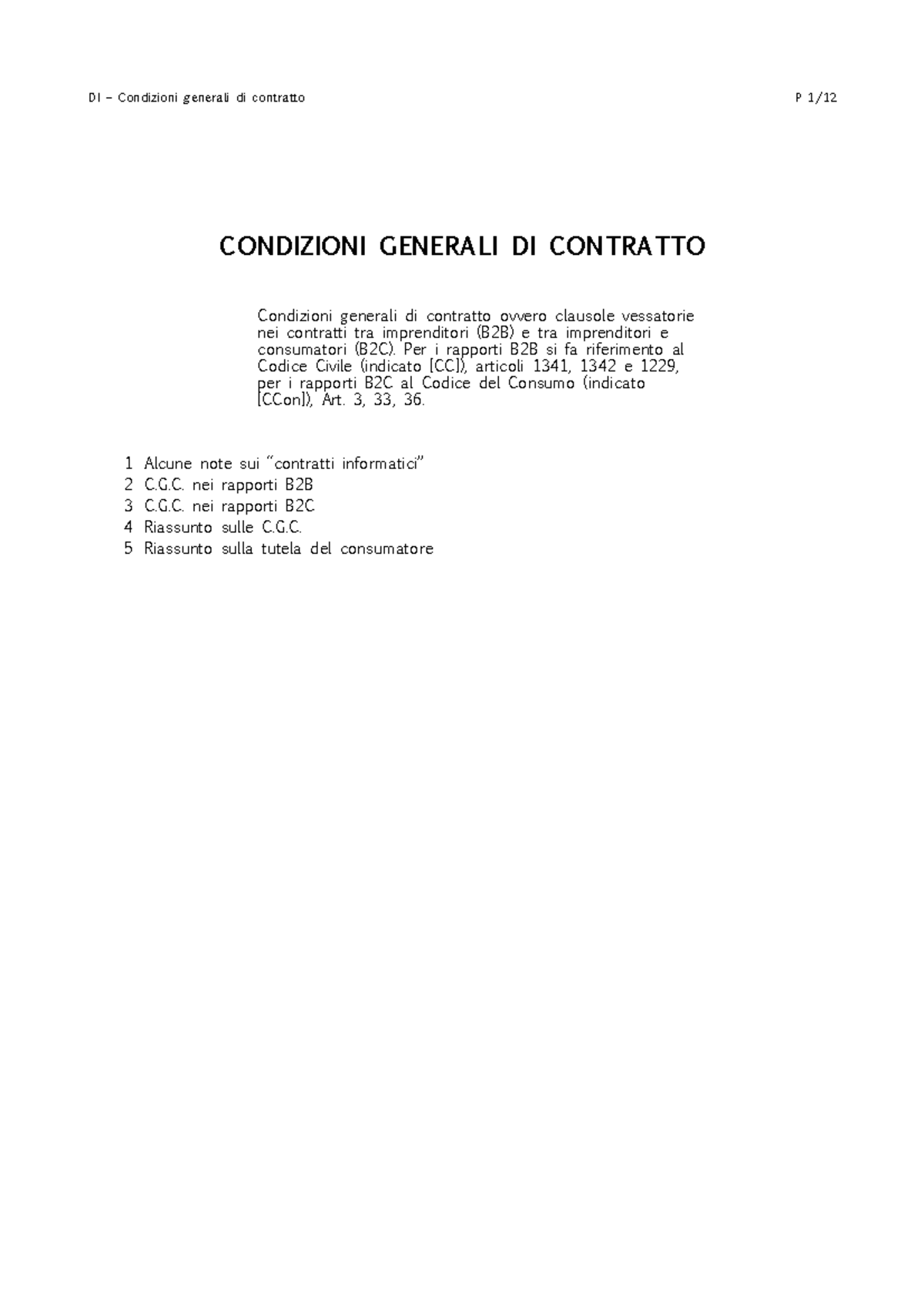 Appunti Finocchiaro-03-cgc - CONDIZIONI GENERALI DI CONTRATTO ...