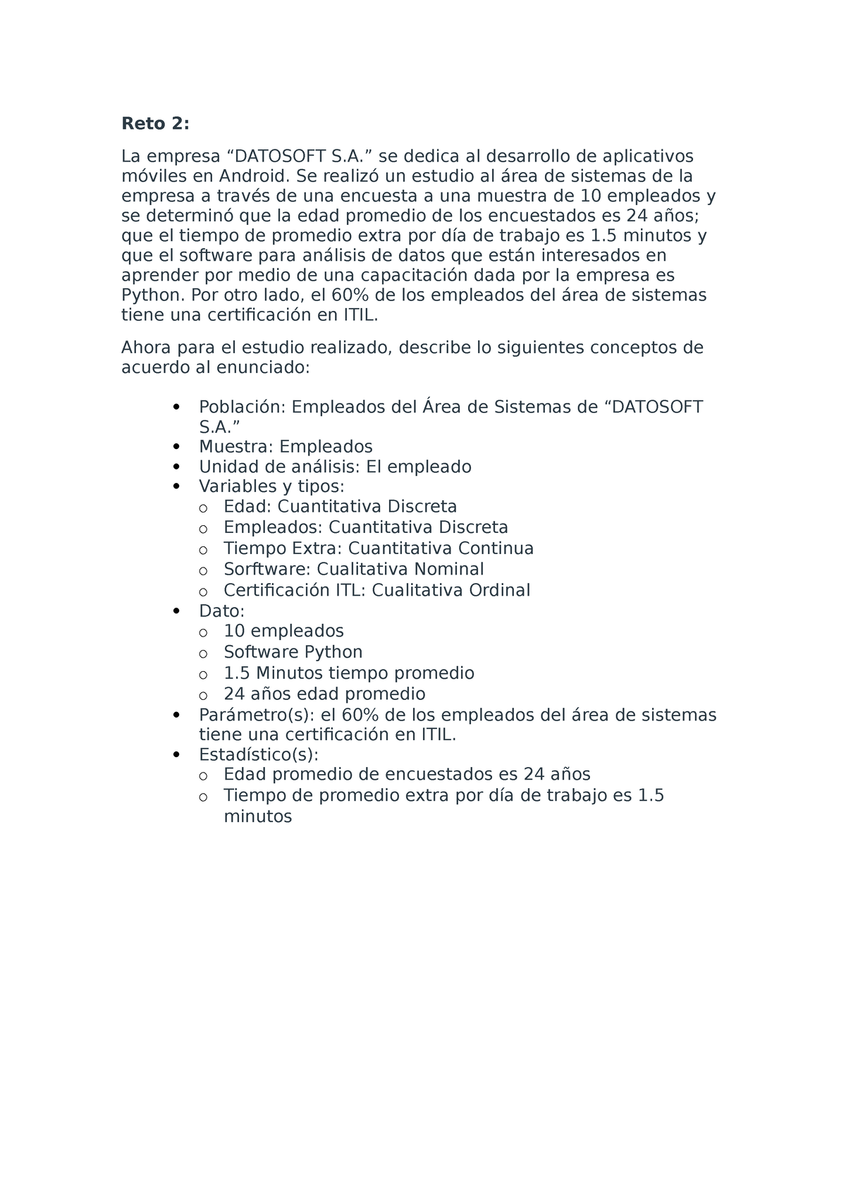 Semana 01 -Tema 02 Tarea -Ejercicio Reto 2 - Reto 2: La Empresa ...