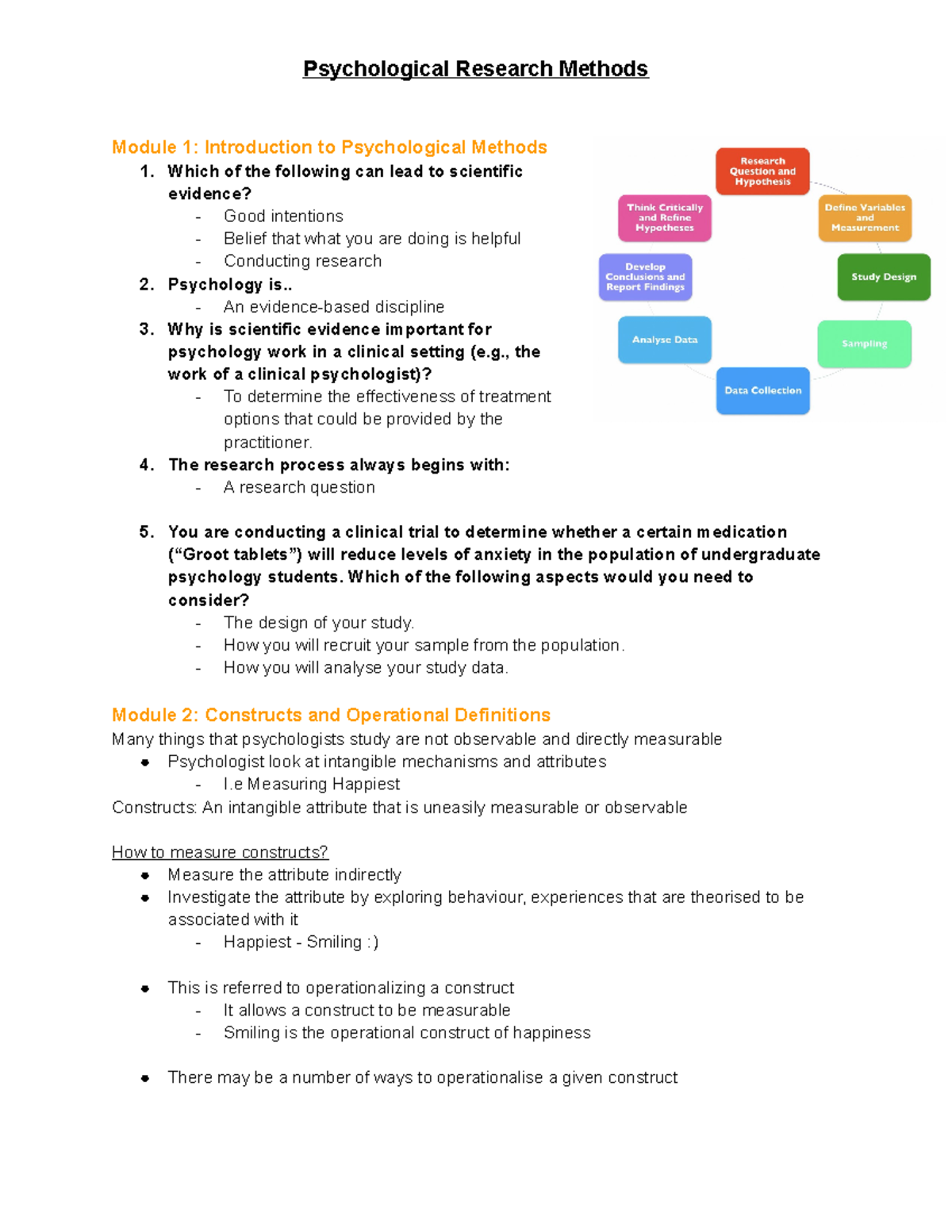 research methods paper 1 psychology