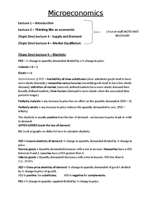 Macroeconomics Semester 2 Notes - Lecture 16 - The Evolution ...