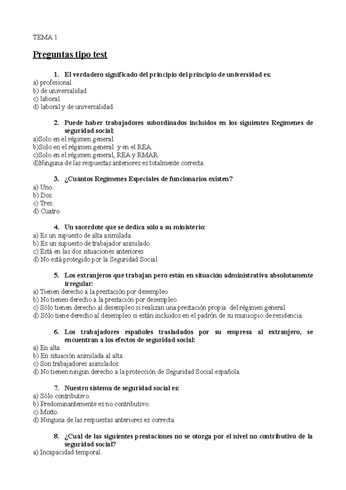 Preguntas Test Y Cortas Angel Arias - TEMA 1 Preguntas Tipo Test El ...