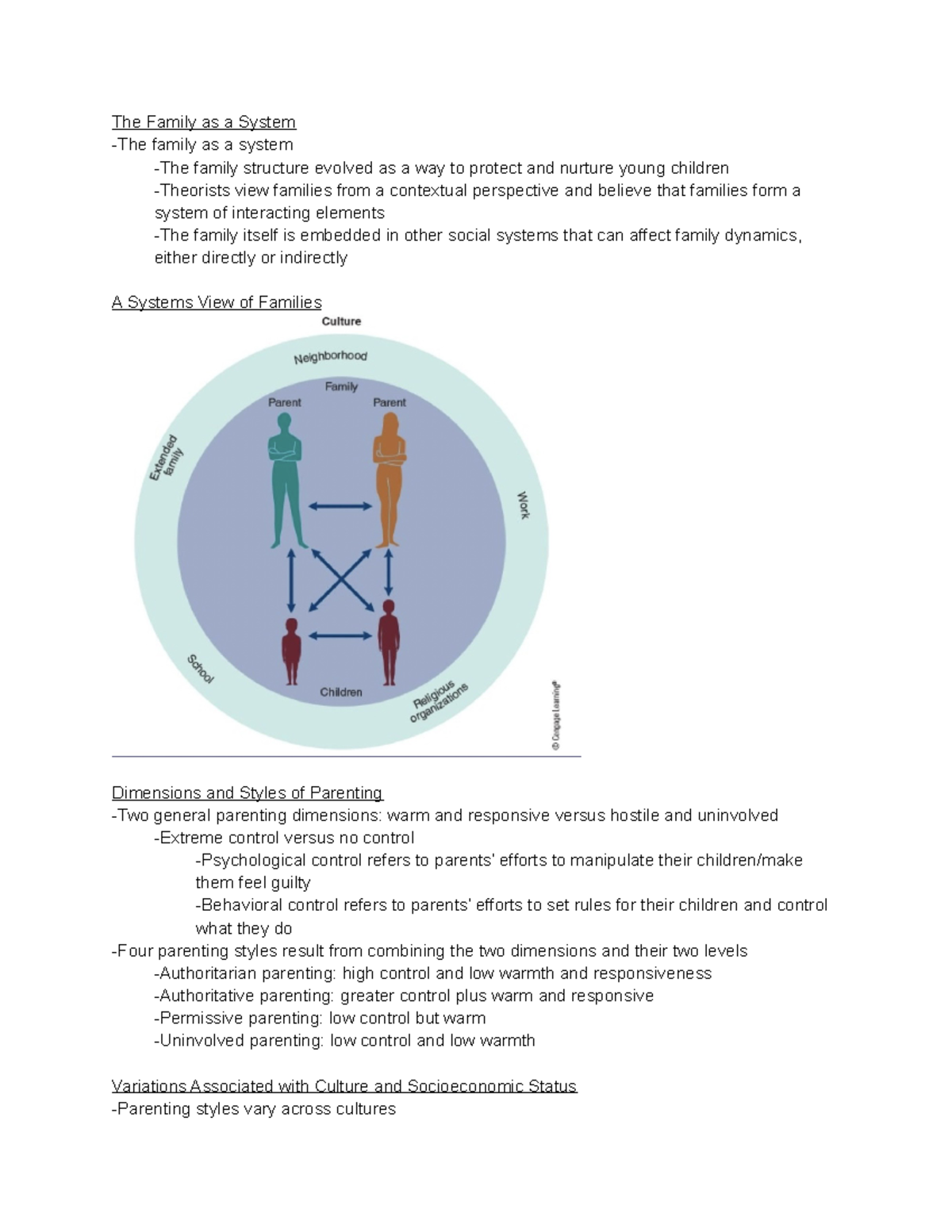7 1 Family Relationships The Family As A System The Family As A 