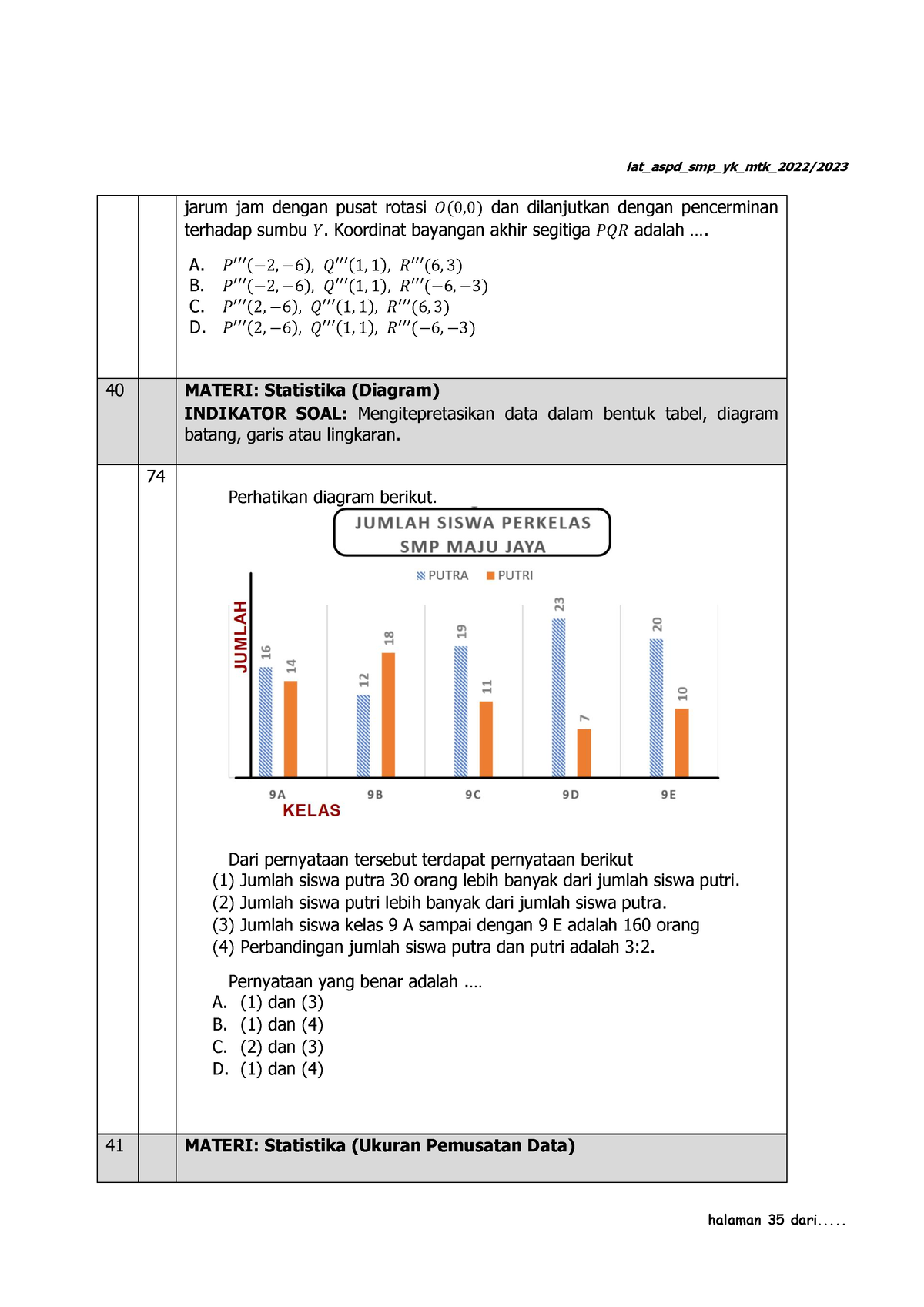 Statistika Dan Peluang - UGM - Studocu