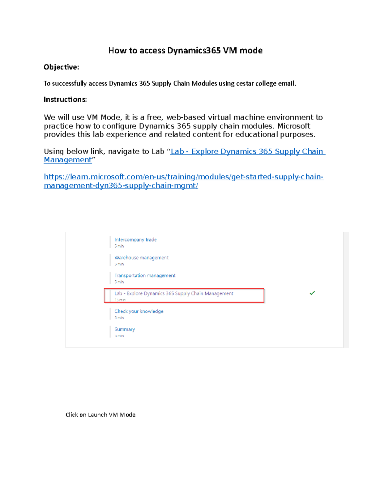 How to access Dynamics 365 VM - Instructions: We will use VM Mode, it ...