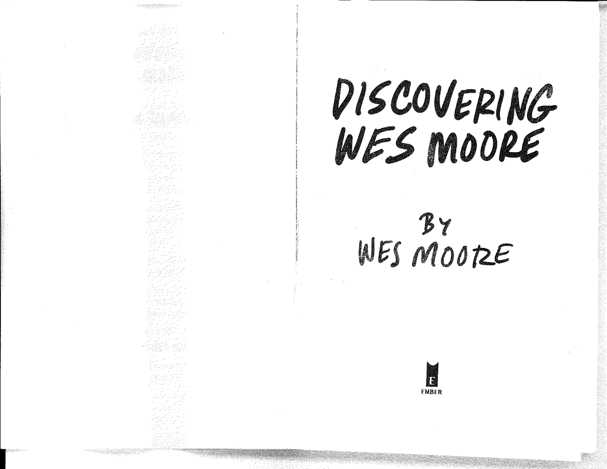 Discovering Wes Moore-rotated - Studocu
