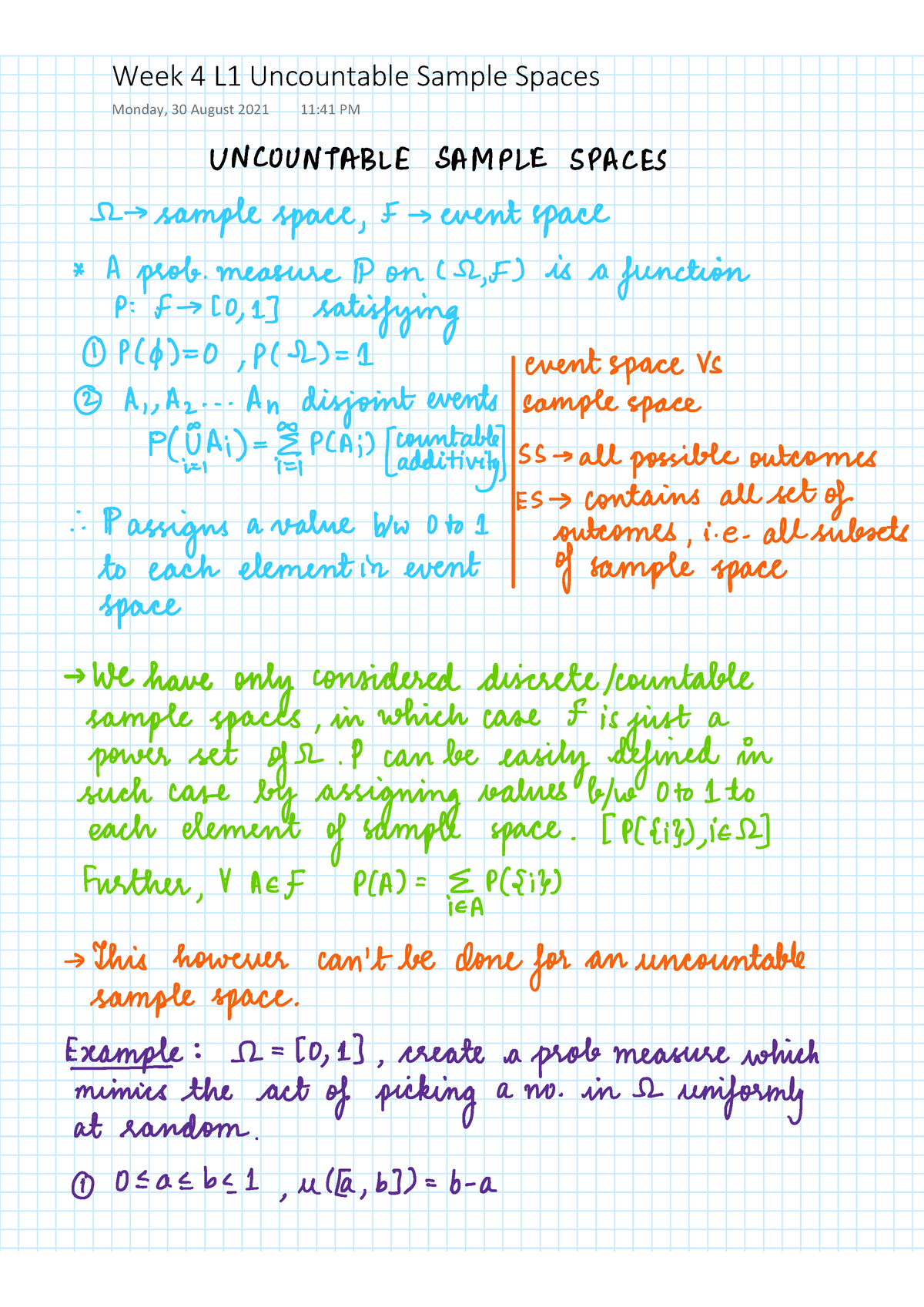 uncountable-sample-spaces-probability-and-random-processes-studocu