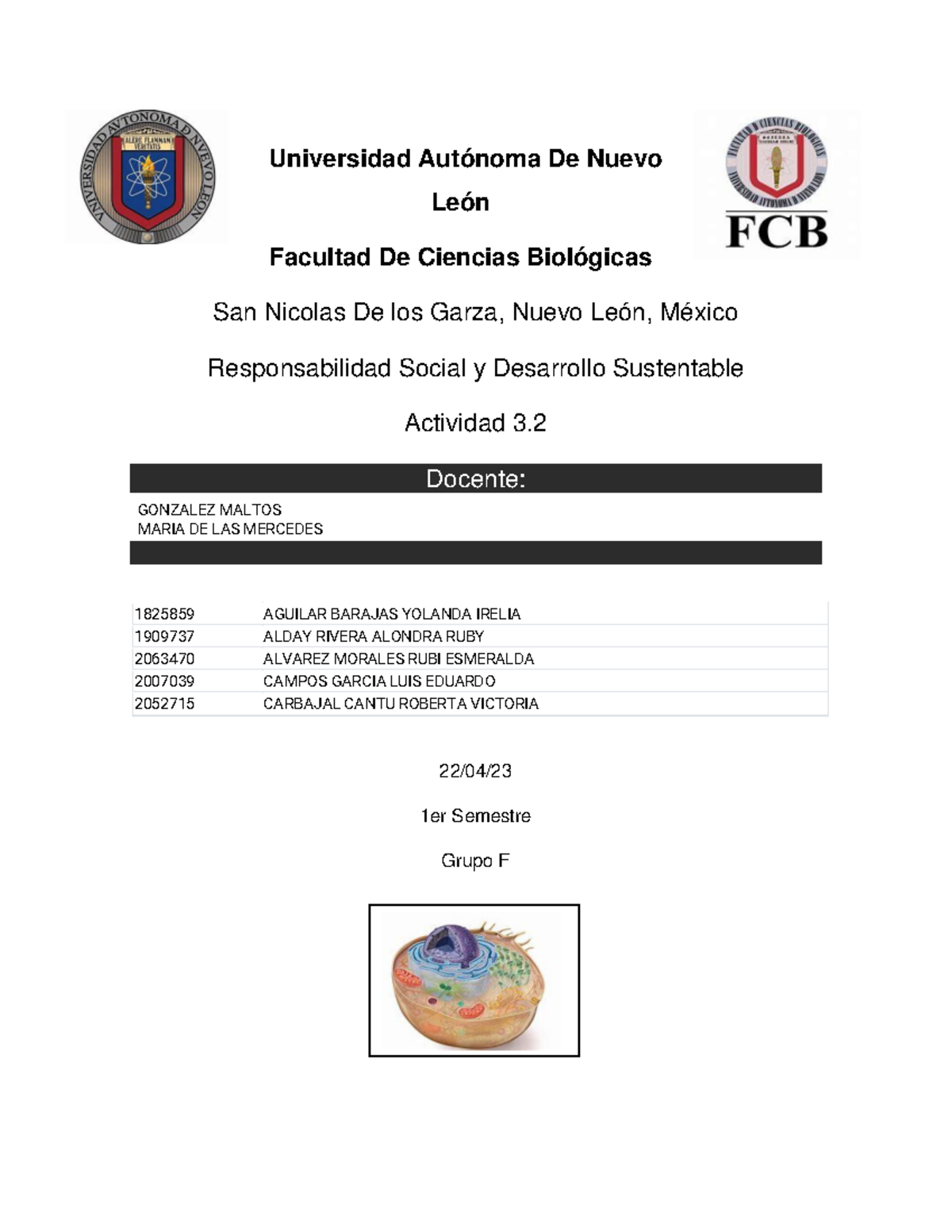RSy DS EQ1 3 - Evidencia - Universidad Autónoma De Nuevo León Facultad ...