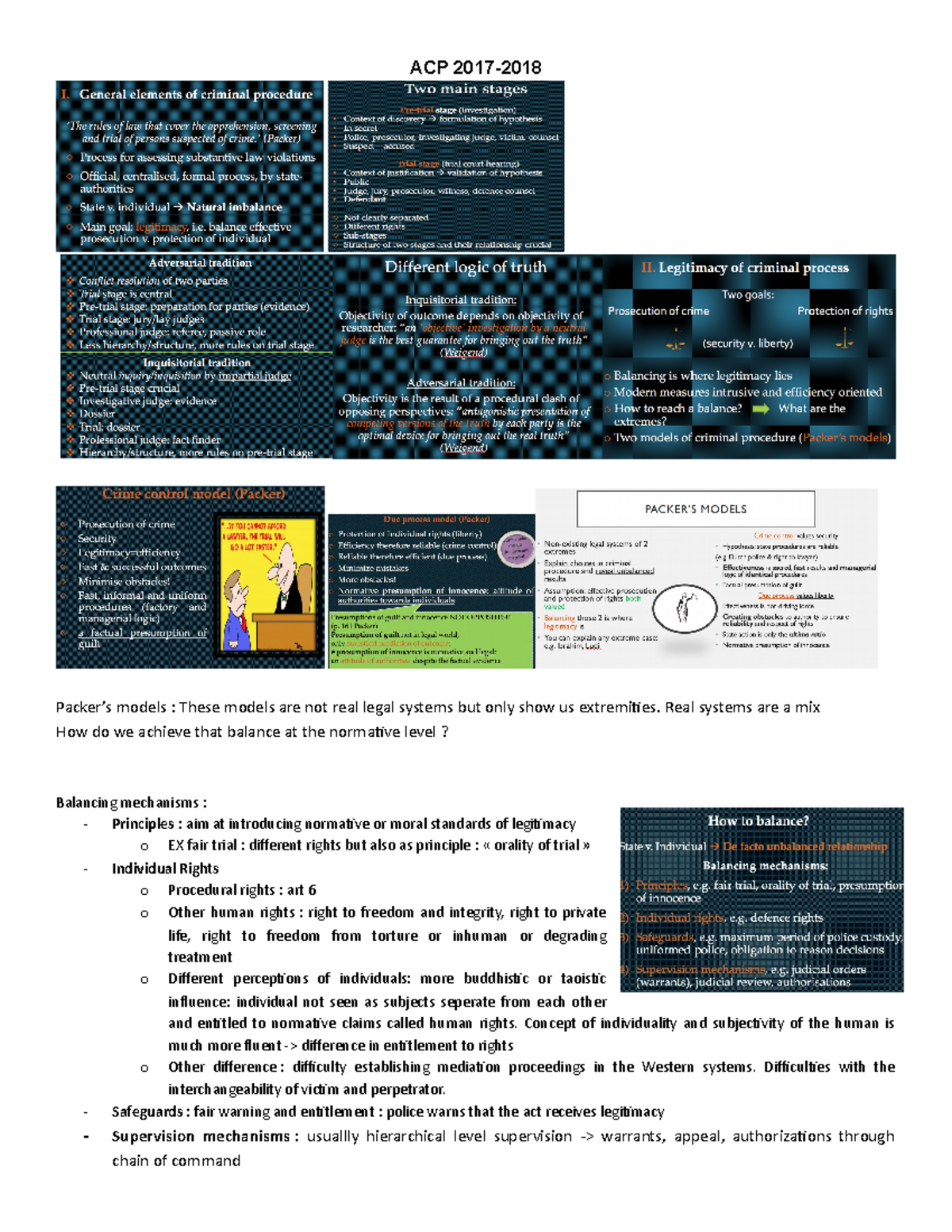 ACP-Summary-Jerome - Samenvatting Advanced Criminal Procedure - ACP ...