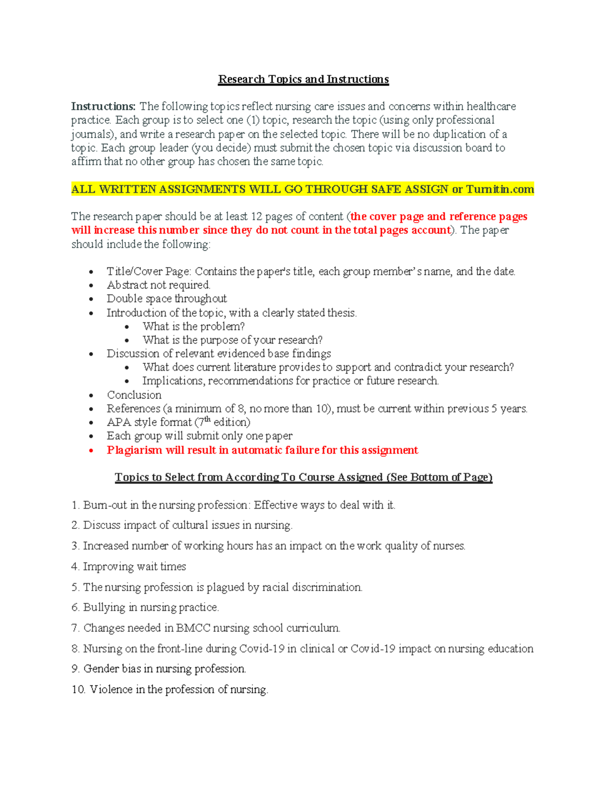 Research Topics and Instructions 2023 - Research Topics and ...