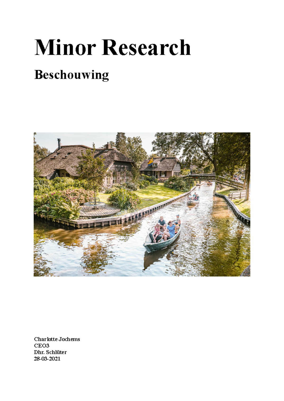 Beschouwing Essay - Commerciële Economie en Ondernemerschap Minor ...